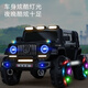 Little Hunter children's electric car four-wheel imitation big G can sit adults 1-3-6 years old children's remote control toy car baby can drive standard black dual drive + 12V4.5A battery + hard seat and hard wheels