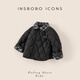 INSBOBO Children's Cotton Clothes 2025 New Boys' Thickened Winter Jackets Baby Fashionable Outing Autumn and Winter Cotton Jackets Black 120
