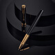 PARKER signature pen, Zhuoer ballpoint pen gift box, high-end signature pen, business gift engraving, birthday gift, light luxury high-end gift, customized pen, high-end luxury gift, business pen, Zhuoer pure black Liya gold clip ballpoint pen + Rising in the Wind gift box