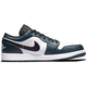 JordanAir Jordan 1 low dark teal trendy low-top retro basketball shoes men's 40