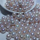 Shantou Lincun natural new nearly round small flaws white loose pearls freshwater pearls 812mm Edison nearly round loose beads handmade white non-porous one 14-15mm