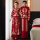 Grosfairy XiUhe Tragen 2025 Neues Braut Hochzeitskleid Kleider Chinesisches Hochzeitskleid Dragon Phoenix Kleid Toast Kleidung Show und Set fenglaiyi Diamondless s