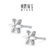 Ming brand jewelry platinum earrings Pt950 white gold forest flower earrings BFH0144 platinum earrings about 1.07 grams
