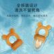 Jingqiao bite fruit and vegetable bag baby eating fruit puree food supplement artifact baby bite play teether molar stick full silicone bite music M 1 pack