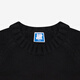 UNDEFEATED five-stripe American sweater, trendy men's and women's same LOGO campus style sweater, black UE53GKR02M M