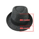 What a cool top hat for middle-aged and elderly men, high-end spring and autumn jazz hat, fashionable British plaid retro gentleman hat, plaid top hat, 2158 plaid top hat, black and gray, adult standard pier circumference 58cm
