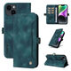 Pisces Apple 15 Promax Mobiltelefon Hülle einfache Magnetklappenkarte Brieftasche iPhone14plus Retro Business Atmosphäre Schutzhülle Black iPhone 15 Pro Max