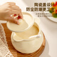 TREEJACK cream style double-ear ceramic lard jar kitchen household high temperature resistant red oil chili oil special seasoning jar with lid