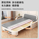 Leiyang folding sofa bed dual-purpose small apartment fabric retractable bed living room balcony multi-function bed 2024 new style [0.82m storage model] 7cm sponge