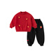 Dudujia Boys' Suit Winter Girls' Sweater Pants Winter New Warm Children's Chinese New Year Clothes Festive Red 110