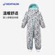 Decathlon baby one-piece warm, lightweight, dry, waterproof, comfortable, soft and easy to put on and take off Gray 89/95cm-4587704