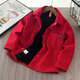 Boys' velvet long-sleeved shirt New Year's greetings clothes for children and babies Korean style trendy corduroy shirt tops red velvet 120