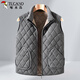 Woodpecker (TUCANO) cotton vest men's winter velvet thickened fashionable stand-up collar waistcoat middle-aged and elderly dad high-end thermal vest men's clothing