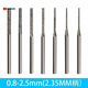 FANCYCHIC ceramic tile hollow drum drilling bit minimally invasive grouting repair drilling diamond drill bit ceramic wall tile floor tile hole opening needle tile drilling A needle 2 pieces 2.5 mm (big hole easy grouting)