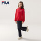 FILA Children's Clothing Sweatshirt 2026 Spring Women's and Large Children's Pullover Sweatshirt