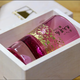 Tajima Glass Gold Red Gold Foil Mount Fuji Cold Wine Glass Original Wooden Box Imported from Japan