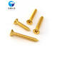 XMSJ Gold 304 Tornillo de acero inoxidable Countersunk Autocatado Autoducto Extendido Cabeza plana Tornillo de madera M2M3M4M5M6 M3*12200 Piezas