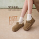Best Picture 25 Winter Birkenstock Shoes Fashionable Retro Casual Plus Velvet Warm Women's Shoes N2539DM5 Camel 36