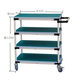Shantou Lincun workshop turnover cart multi-layer material rack lean tube multi-function cart tool cart factory direct sale 800*600*1200mm four layers