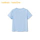 BALABALA children's clothing girls short-sleeved T-shirt children's 2026 new summer clothing big children's moisture-absorbent quick-drying tops fashionable pink blue 80016 110
