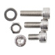 Jinguluo 304 stainless steel combination screws, hexagon socket screws, nuts and gaskets combination set, D type 15 grid DIN912 cup head screws 720pc KCx-33