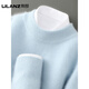 LILANZ pure wool sweater men's half turtleneck thickened pullover sweater high-end business knitted casual bottoming shirt black-flagship 2XL