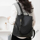 Ye Yu fashionable cool waterproof backpack large capacity polyester fiber women's multi-purpose large bag off-white