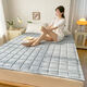 Children's soft cotton mattress pad bottom non-slip mattress household mattress single bed protective pad bottom mattress cotton yarn-dyed washed cotton mattress-Lan Xiaoge 90X200