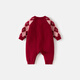 Banxidi baby clothes, spring and autumn infant jumpsuits, baby girl's crawling clothes, knitted harem spring clothes, princess New Year's greeting clothes