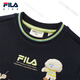 FILA KIDS Children's Clothing Boys' Sweaters 2026 Spring New Children's Velvet Loose Casual Tops Legend Blue-NV 130 cm