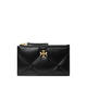 Tory Burch Women's Card Holder Card Storage Card Storage Portable Carry Non-Slip Design Black Calfskin Quilted Texture Black TU