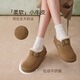 Best Picture 25 Winter Birkenstock Shoes Fashionable Retro Casual Plus Velvet Warm Women's Shoes N2539DM5 Camel 36