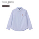 Teenie Weenie Kids 26-year new classic college style striped cotton shirt for boys and girls, pink 160 cm