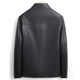 Lei Jun leather jacket Haining sheepskin lapel jacket Mr. Lei wears black 6XL