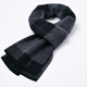 Ordos pure wool men's plaid scarf black and white winter scarf gift box birthday 11 black 11