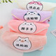Aoyanlai classified towels with words, children's classified towels for washing buttocks, towels with words for family soft girls' butt washing, blue + green + gray 30x30cm