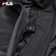 FILA Official Men's Tops Two-piece Set 2026 Spring New Casual Loose Warm Hooded Jacket Dark Charcoal Gray-CC M 170/92A/M