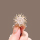 Core luxury daisy flower brooch for women high-end fashion exquisite small corsage temperament pin buckle anti-exposure button shirt accessories daisy brooch