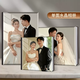Yusenyi high-end crystal photo album, simple style indoor wedding photos printed into albums and albums 1-Upgraded single-sided crystal + 24-color laser printing + imported leather cover 19-50 pages suitable for 50,100 photos + square version 8 inches 20