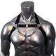 Men's shoulder straps, sunny underwear, alternative chain temptation, sexy uniform accessories on bed, gay pajamas, bondage, macho body shaping thong - black 140 Jin Jin equals 0.5 kg, can be worn inside, one size fits all 80-130 Jin Jin equals 0.5 kg