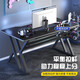 Computer table desktop home e-sports table and chair set office desk simple desk game table study writing table Snow Mountain White 120*60-Electric Jing Texture