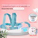 Anti-lost belt, traction rope, child carrier, baby anti-lost, mother-child bracelet, safe baby walking, anti-lost baby artifact, belt blue - dual-purpose key lock 1.5 meters