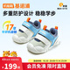 Jinopu baby toddler shoes 2025 spring and autumn children's soft sole functional shoes men's and women's baby shoes GB2472 blue hole