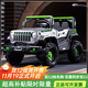 Qidong children's electric car four-wheel with remote control baby electric car four-wheel off-road vehicle can sit on children's toy car low configuration samurai gray + single drive small electric + music electric drive