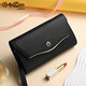 Goldlion Women's Handbag 2025 New Fashion Versatile Clutch Large Capacity Multifunctional Clutch Genuine Leather Mobile Phone Bag Portable Black Official Authentic