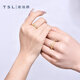 TSL gold ring pure gold fortune ring couple ring wedding ring for girlfriend and wife Christmas birthday gift price pure gold fortune men's ring about 6.5 grams