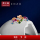 Chow Tai Fook ENZO Rainbow Series 18K Gold Colorful Gemstone Diamond Earrings for Women EZV8053 Birthday Gift EZV8053