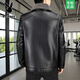 Playboy leather jacket men's autumn and winter leather jacket short middle-aged and elderly winter cotton coat plus velvet thickened dad winter clothes black thickened XL 180/96A 125-140Jin Jin equals 0.5 kg