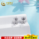 CHINA GOLD platinum earrings pt950 crushed ice butterfly platinum earrings earrings birthday gift for girlfriend and wife about 2.39g a pair