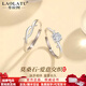 LAOLATU Platinum Ring Women's PT950 Platinum Couple Ring Men's and Women's Fashionable Opening Chinese Valentine's Day Birthday Wedding Gift pt950 Platinum Pair Ring Live Adjustable